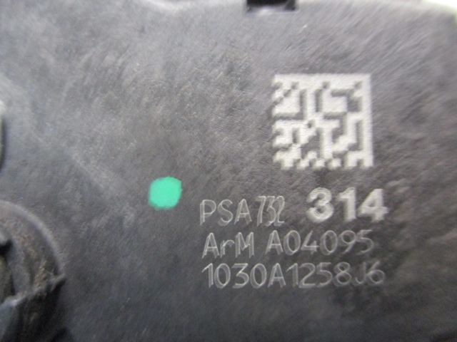 9800624880 CHIUSURA SERRATURA PORTA POSTERIORE SINISTRA CITROEN C3 1.4 B 70KW 5M 5P (2010) RICAMBIO USATO 