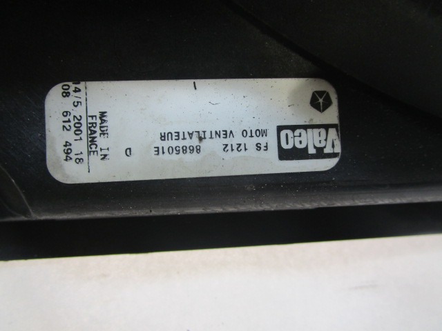 868501E ELETTROVENTOLA CHRYSLER VOYAGER 2.5 D 104KW 5M 5P (2001) RICAMBIO USATO 04809413AD