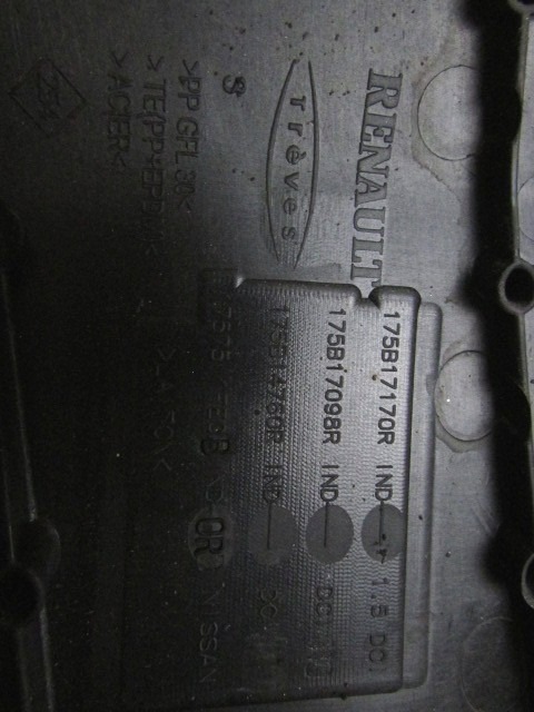 175B17170R RIVESTIMENTO COVER COPRI MOTORE RENAULT CLIO SW 1.5 D 55KW 5M 5P (2011) RICAMBIO USATO 