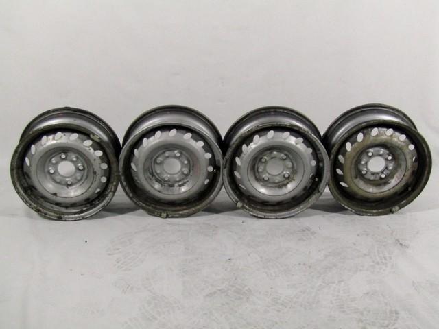 54162 Cerchio in ferro Fiat Seicento Mk2 2000-2005 5JX13 4X98 ET33 usato 