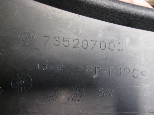 735207000 TASCA VANO PORTA OGGETTI PANNELLO PORTA ANTERIORE SINISTRA FIAT MULTIPLA 1.6 M 76KW 5M 5P (2008) RICAMBIO USATO 