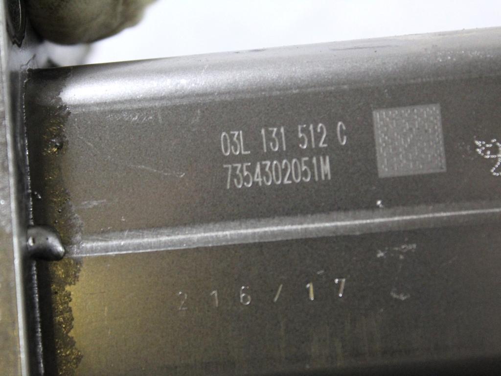 03L131512C RADIATORE SCARICO GAS EGR VOLKSWAGEN POLO 1.6 D 66KW 5M 5P (2009) RICAMBIO USATO