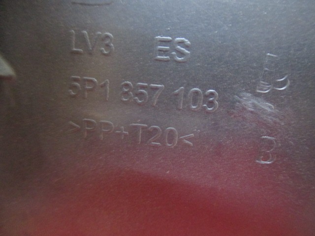 5P1857103 CASSETTO PORTAOGGETTI SEAT ALTEA XL 1.9 D 77KW 5M 5P (2007) RICAMBIO USATO 