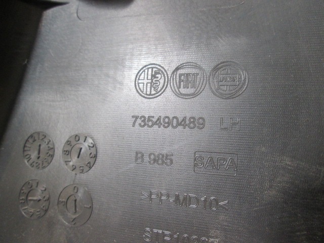 735490489 RIVESTIMENTO INFERIORE MONTANTE INTERNO LATO SINISTRO FIAT PANDA 1.3 D 4X4 55KW 5M 5P (2011) RICAMBIO USATO 