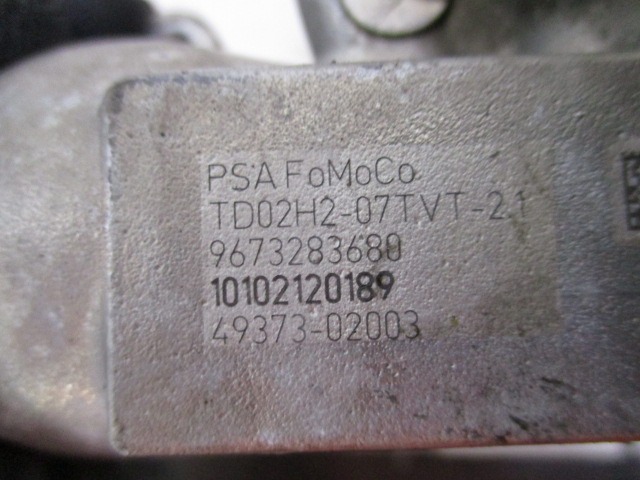 9673283680 TURBINA FORD FIESTA 1.4 D 51KW 5M 5P (2010) RICAMBIO USATO 