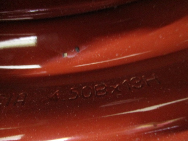 4.50BX13H ET33 RUOTINO DI SCORTA 4 FORI FIAT 600 1.1 B 5M 3P 40KW (2008) RICAMBIO USATO S135/70 R13 78M A07