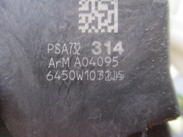 9800624880 CHIUSURA SERRATURA PORTA POSTERIORE SINISTRA CITROEN C3 1.1 B 44KW 5M 5P (2011) RICAMBIO USATO 
