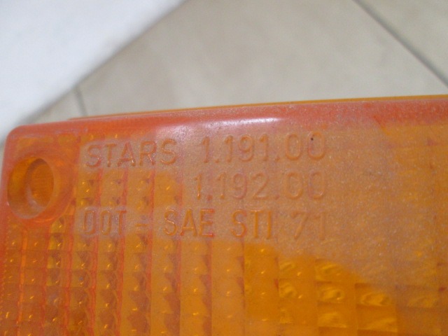 LPD301 VETRO TRASPARENTE FARO FANALE POSTERIORE DESTRO STARS FIAT 128 1.3 3P COUPE' (FINO AL 1975) RICAMBIO NUOVO 114311