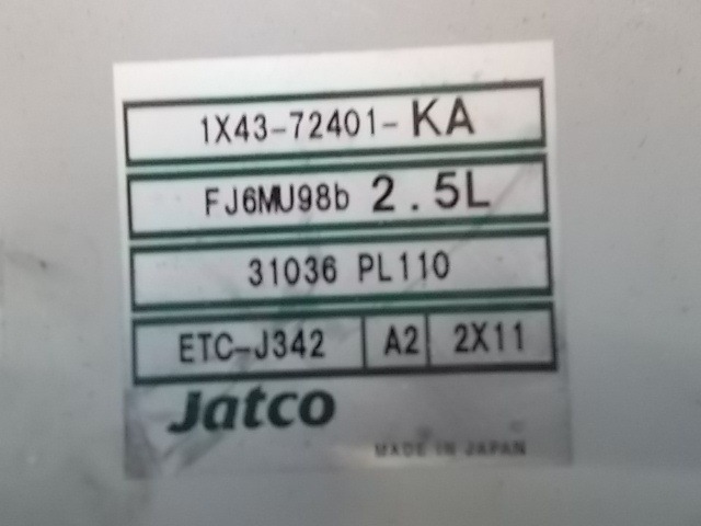 JAGUAR X TYPE 2.5 143.5KW 5P  CENTRALINA MODULO DI CONTROLLO TRASMISSIONE 1X43-72401-KA