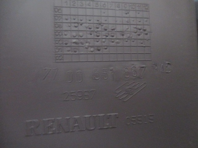 7700351867 TUNNEL CENTRALE  RENAULT MASTER 2.2 D 5M 66KW (2002) RICAMBIO USATO 
