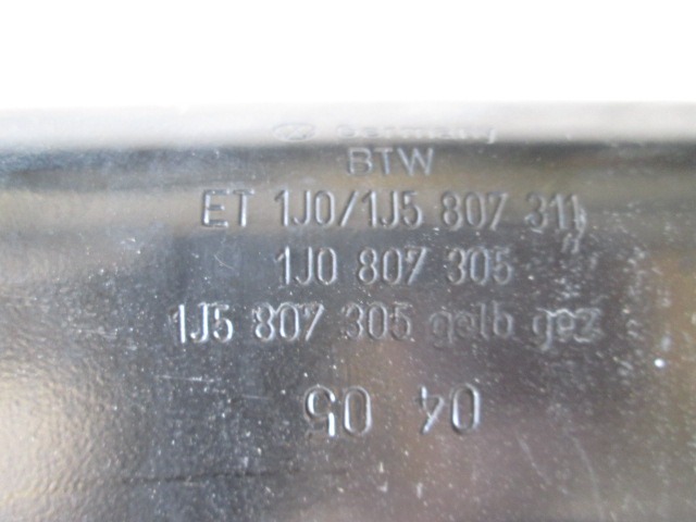 1J0807305 TRAVERSA PARAURTI POSTERIORE SEAT LEON 1.9 D 110KW 6M 5P (2005) RICAMBIO USATO 