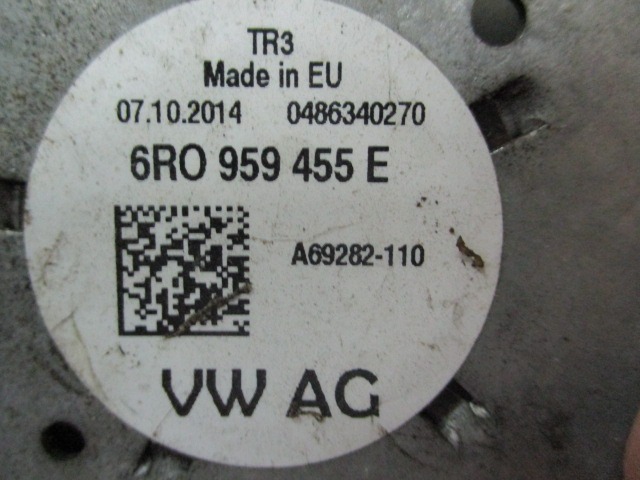 6R0959455 ELETTROVENTOLA SEAT IBIZA 1.6 D 5M 66KW (2014) RICAMBIO USATO 