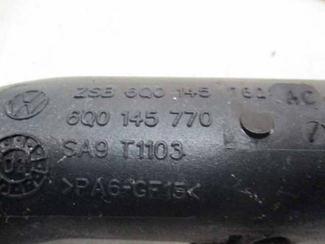 6Q0145770 TUBO MANICOTTO ASPIRAZIONE SEAT IBIZA 1.4 D 55KW 5M 3P (2003) RICAMBIO USATO 6Q014576Q