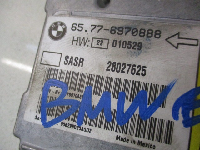 65.77-6970888 SENSORE AIRBAG BMW SERIE 7 E65 3.0 D AUT 170KW (2005) RICAMBIO USATO