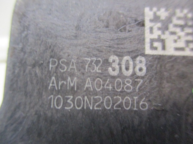 9800624680 CHIUSURA SERRATURA PORTA ANTERIORE DESTRA CITROEN C3 1.4 B 70KW 5M 5P (2010) RICAMBIO USATO 