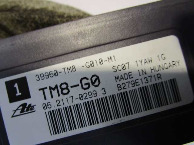 39960-TM8-G010-M1 SENSORE ESP IMBARDATA HONDA INSIGHT 1.3 I 65KW AUT 5P (2009) RICAMBIO USATO 