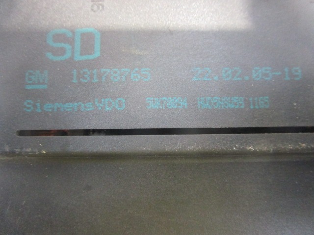 13178765 DISPLAY COMPUTER DI BORDO OPEL VECTRA C SW 1.9 D 88KW 6M 5P (2005) RICAMBIO USATO 