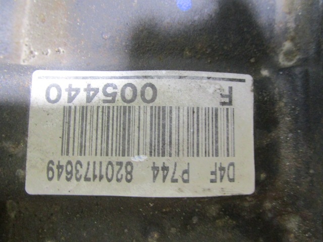 D4FL7 MOTORE RENAULT CLIO 1.2 G 55KW 5M 5P (2012) RICAMBIO USATO 8201173649