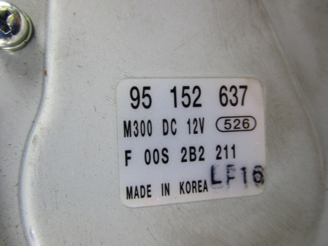 95152637 MOTORINO TERGILUNOTTO CHEVROLET SPARK 1.0 B 50KW 5M 5P (2012) RICAMBIO USATO 