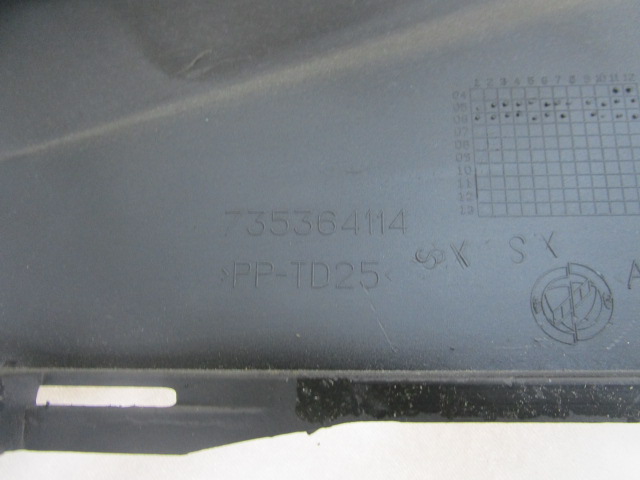 735364114 RIVESTIMENTO ANTERIORE TUNNEL CENTRALE FIAT CROMA 1.9 D 6M SW 110KW (2007) RICAMBIO USATO 