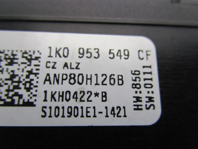 1K0953549CF CENTRALINA ANGOLO DI STERZATA SEAT LEON 1.6 75KW G 5M 5P (2010) RICAMBIO USATO