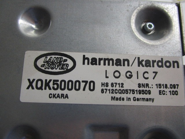XQK500070 AMPLIFICATORE SUBWOOFER LAND ROVER RANGE ROVER 3.0 D 4X4 153KW AUT 5P (2005) RICAMBIO USATO DANNEGGIATA (VEDI FOTO) 