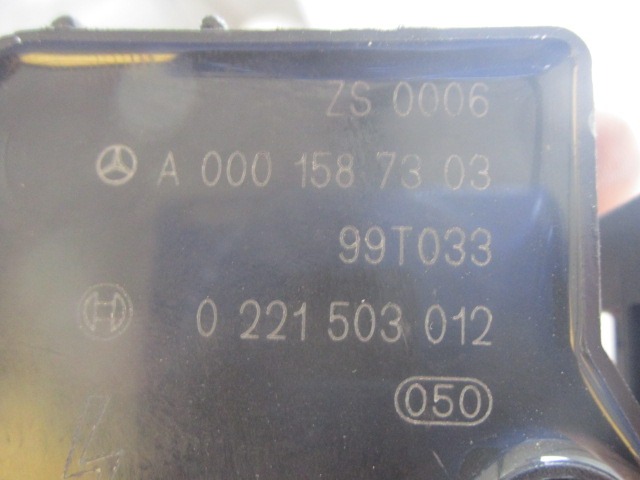 A0001587303 BOBINA ACCENSIONE MERCEDES CLASSE S W220 5.0 B AUT 225KW (1999) RICAMBIO USATO 0221503012