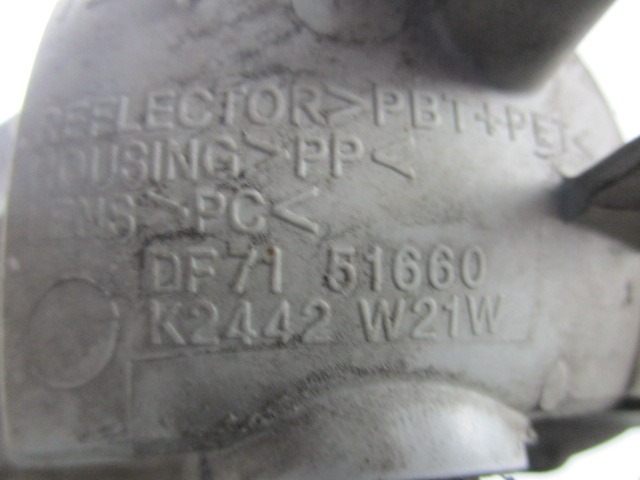 DF7151660 FARO FANALE RETRONEBBIA PARAURTI POSTERIORE MAZDA 2 1.3 55KW 5M 5P (2012) RICAMBIO USATO