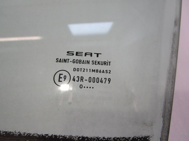 5P0845201 VETRO SCENDENTE PORTA ANTERIORE SINISTRA SEAT ALTEA XL 1.6 77KW 5M 5P (2010) RICAMBIO USATO
