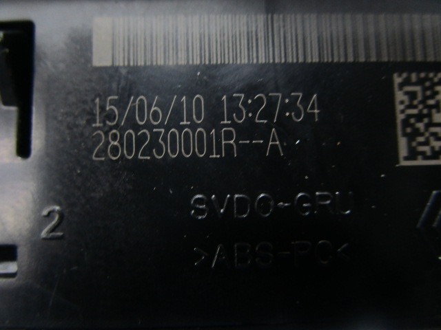 280230001R PORTA INGRESSO AUX RENAULT CLIO 1.5 D 63KW 5M 5P (2010) RICAMBIO USATO 