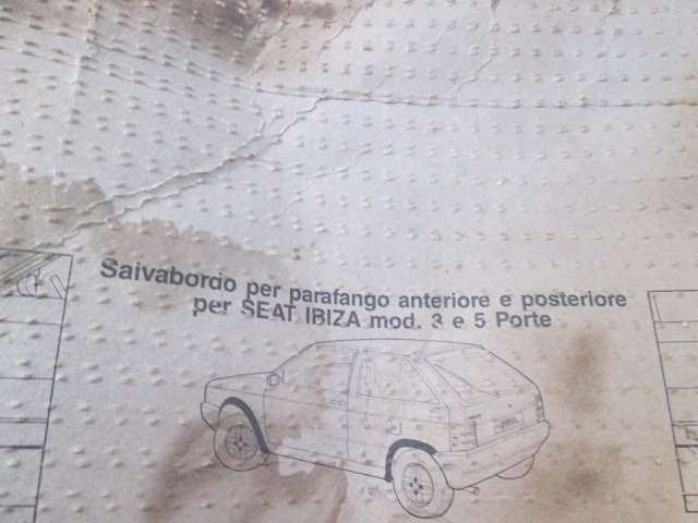 SALVABORDO PROTEZIONE PARAFANGHI ANTERIORI EPOSTERIORI METALPALST SEAT IBIZA 1.2 B 3P RICAMBIO NUOVO