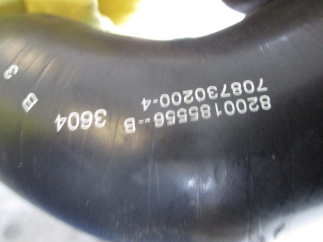 8200185556 MANICOTTO TUBO ALTAPRESSIONE INTERCOOLER RENAULT MEGANE 1.9 88KW 6M 5P (2005) RICAMBIO USATO 708730100-3 708730200-4