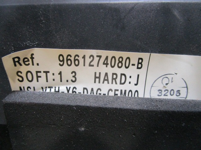 9661274080 HEAD-UP DISPLAY CITROEN C6 2.7 D 150KW AUT 4P (2008) RICAMBIO USATO 