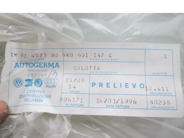6K0601147C COPRICERCHIO IN PLASTICA DA 14 POLLICI SEAT IBIZA 1.4 3P (DAL 1997) RICAMBIO NUOVO