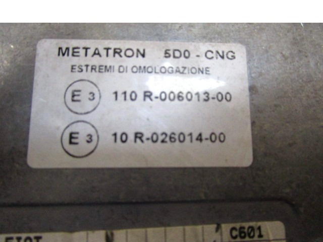 55204210 CENTRALINA INIEZIONE GAS METANO FIAT MULTIPLA 1.6 B 76KW 5M 5P (2006) RICAMBIO USATO 