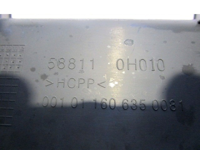 58811-0H010 TUNNEL CENTRALE PARTE ANTERIORE CITROEN C1 1.0 B 50KW 5M 5P (2007) RICAMBIO USATO 
