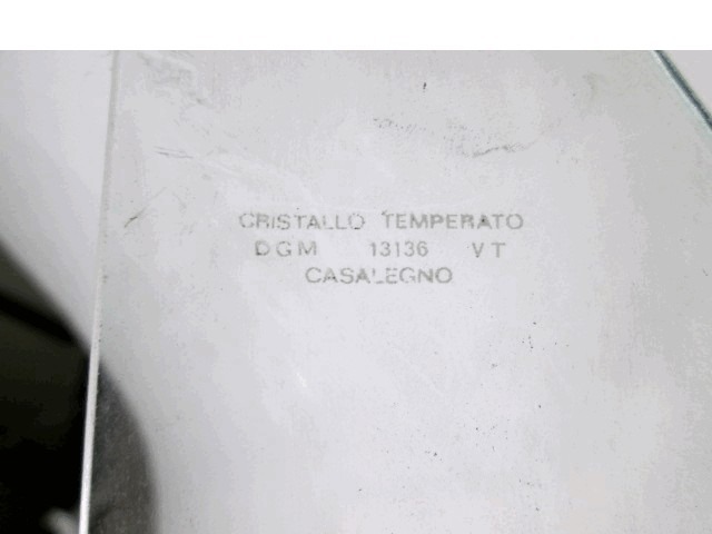 163716 VOLETTO DEFLETTORE VETRO TRIANGOLO APRIBILE PORTA ANTERIORE DESTRA CASALEGNO FIAT 600T 850T (PRIMA SERIE) RICAMBIO NUOVO BIANCO