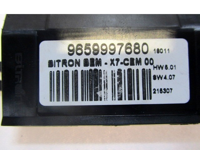 9659997680 CENTRALINA PORTA CITROEN C4 1.6 D 82KW AUT 5P (2011) RICAMBIO USATO 