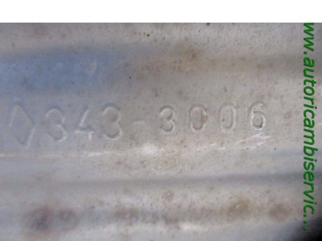 3433006 MARMITTA TUBO DI SCARICO CON SILENZIATORE TERMINALE RENAULT MEGANE 1.5 D 78KW 6M 5P (2006) RICAMBIO USATO 