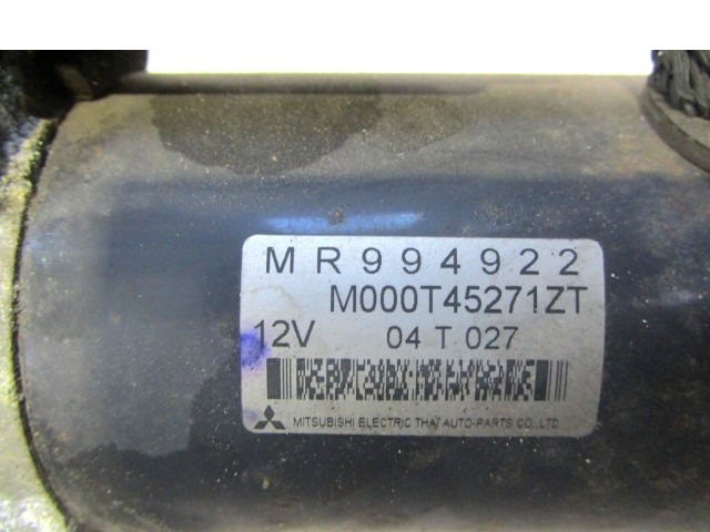 MR994922 MOTORINO AVVIAMENTO SMART FORFOUR 1.3 B 70KW 5M 5P (2005) RICAMBIO USATO M000T45271ZT