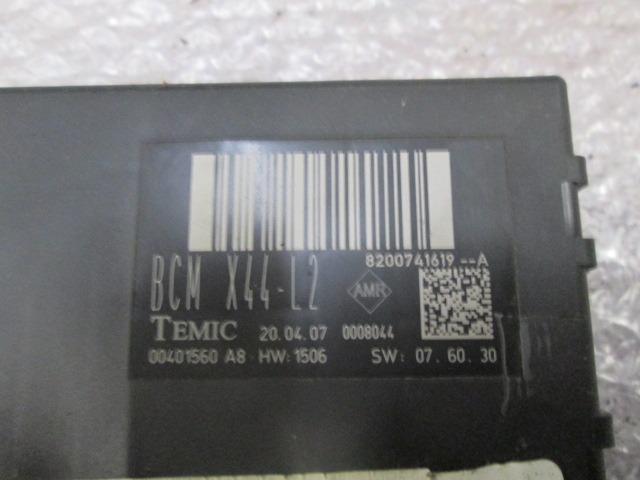 RENAULT TWINGO 1.2 43KW 3P (09/2006 - 11/2011) CENTRALINA BODY COMPUTER 8200741619