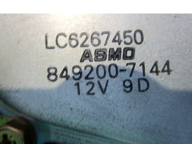 LC6267450 MOTORINO TERGILUNOTTO MAZDA MPV 2.0 D 100KW 5M 5P (2002) RICAMBIO USATO 849200-7144