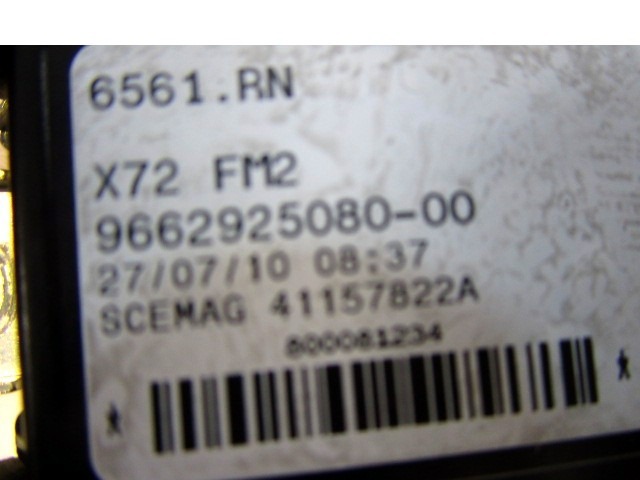 9662925080 CENTRALINA AMPLIFICATORE ANTENNA CITROEN C5 SW 2.0 D 120KW AUT 5P (2011) RICAMBIO USATO 