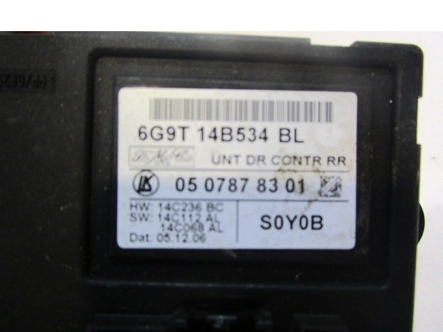 6G9T-14B534-BL CENTRALINA PORTA FORD S-MAX 1.8 D 92KW 6M 5P (2007) RICAMBIO USATO 