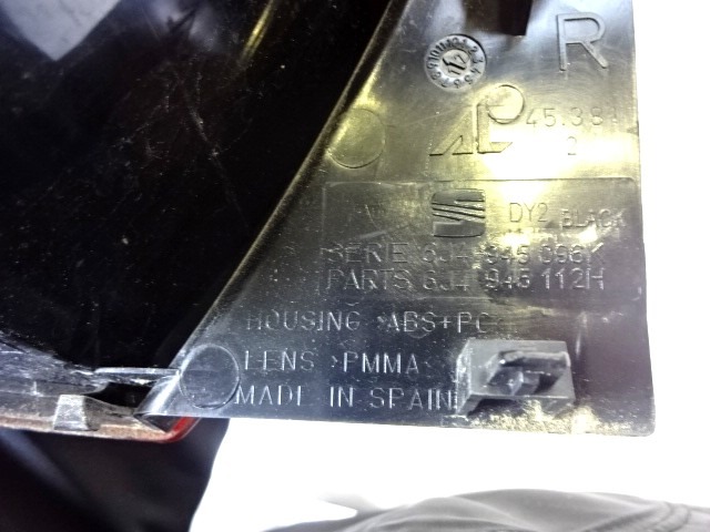 6J4945096K FARO FANALE POSTERIORE DESTRO SEAT IBIZA 1.4 B 63KW 5M 5P (2012) RICAMBIO USATO 