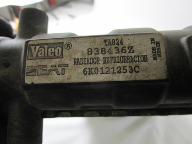 6K0121253C RADIATORE ACQUA SEAT CORDOBA 1.4 D 44KW 5M 5P (1995) RICAMBIO USATO 