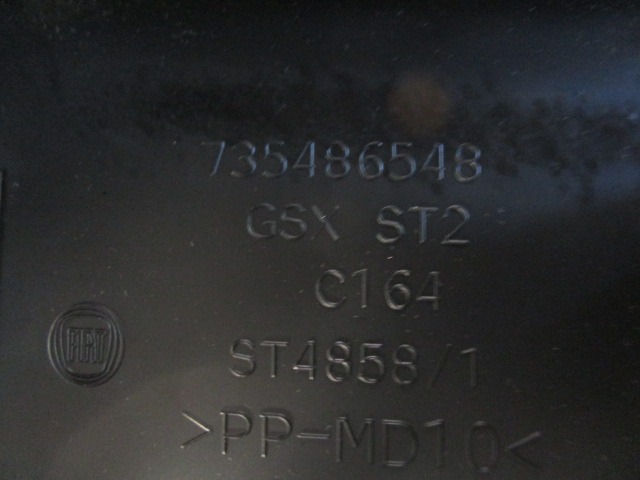 735487376 TUNNEL CENTRALE FIAT PUNTO EVO 1.3 D 55KW 5M 5P (2011) RICAMBIO USATO 735487375 735486548 