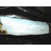 191853515 MODANATURA PROFILO PARACOLPI PORTA SINISTRA VOLKSWAGEN GOLF 2 1.6 B 3 PORTE (DAL 1988) RICAMBIO NUOVO 