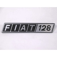 12570 STEMMA FREGIO LOGO SCRITTA "FIAT 128" POSTERIORE FIAT 128 1.1 B (SECONA SERIE) RICAMBIO NUOVO