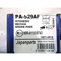 PA-529AF KIT PASTIGLIE FRENO ANTERIORI JAPANPARTS MITSUBISHI SAPPORO 2.4 B 91 KW RICAMBIO NUOVO
